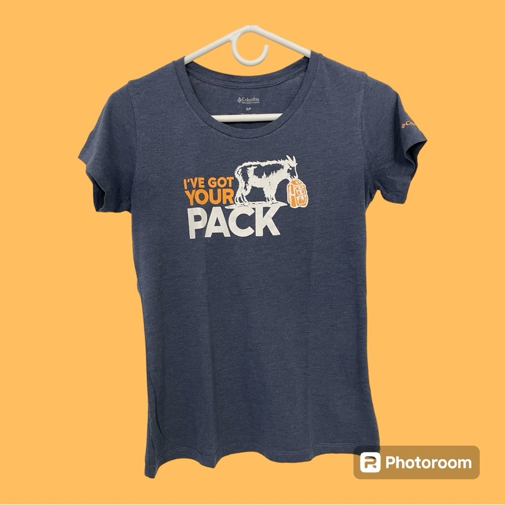 Great Columbia T-shirt for hiking.  “I’ve Got Your Pack”